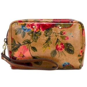 NWT Patricia Nash Glena wristlet Leather Vintage Victorian pattern